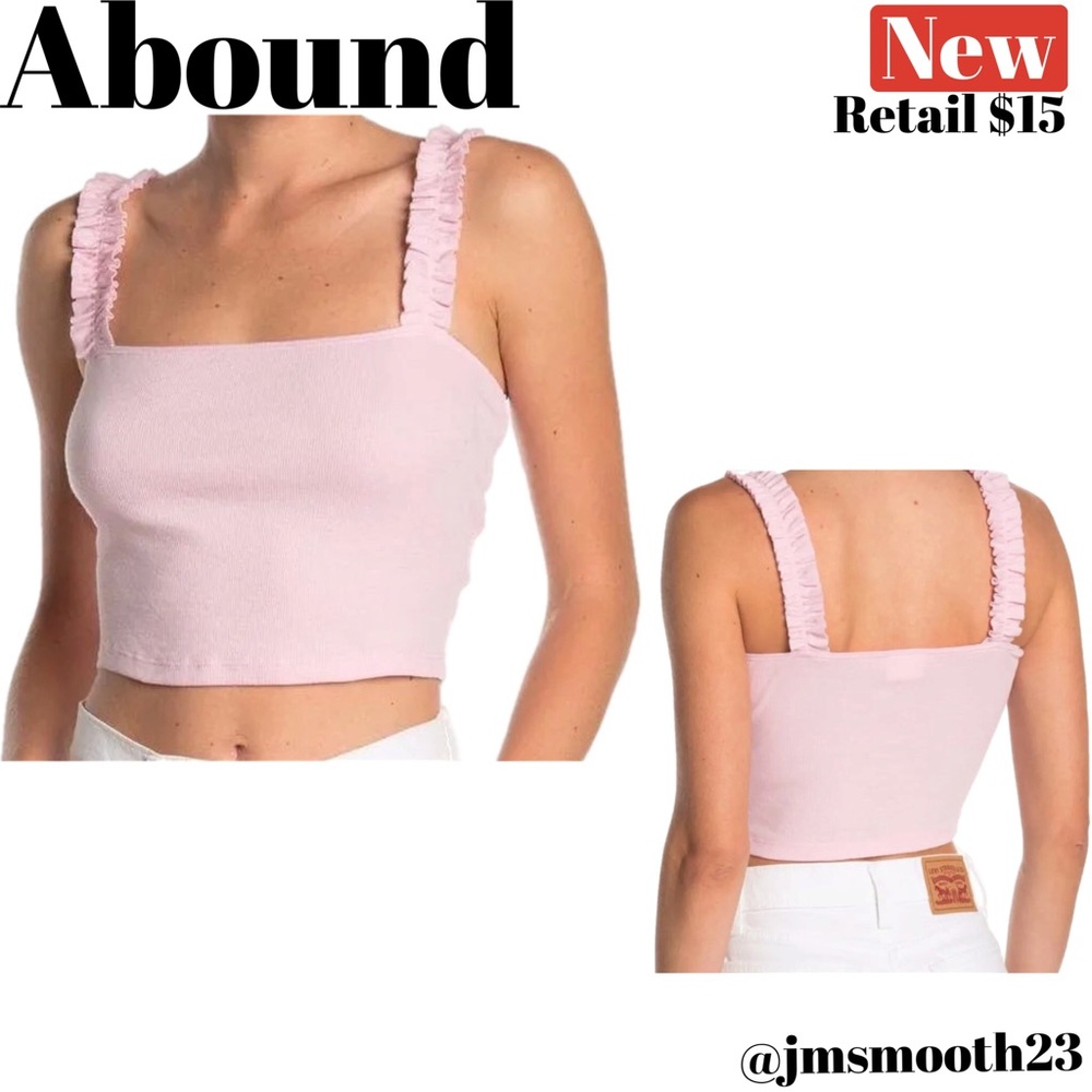 🛑CLEARANCE‼️ 🆕 Abound Barbie doll pink cropped top